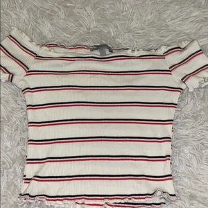 Women’s off the shoulder crop top